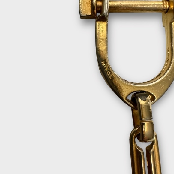 DIOR Gold Logo Pendant Bag Charm/Keychain, Vintage - Picture 7 of 8